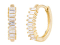 Diamond Earrings - 14 KT Yellow Gold