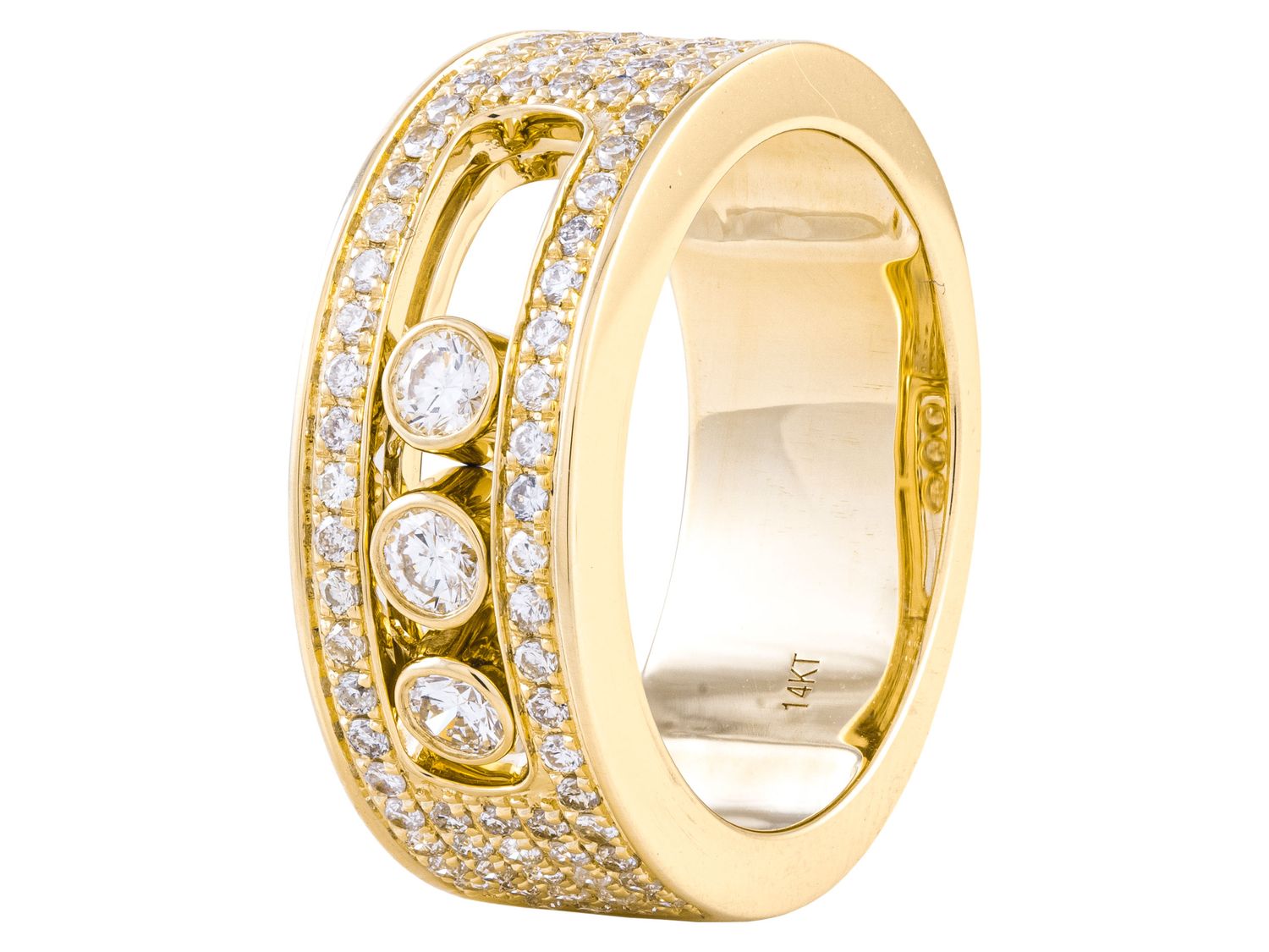 Diamond Ring - 14 KT Yellow Gold