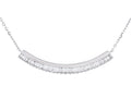 Diamond Necklace - 14 KT White Gold