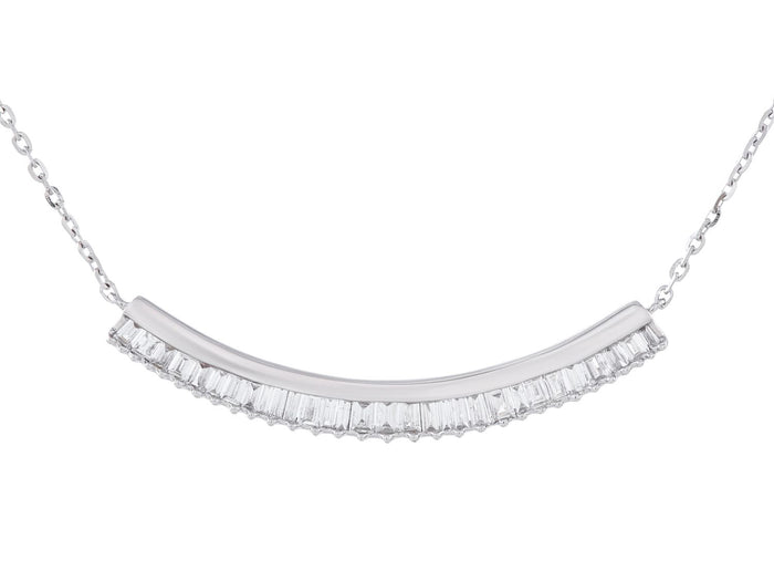 Diamond Necklace - 14 KT White Gold