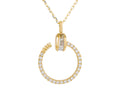 Diamond Necklace - 14 KT Yellow Gold