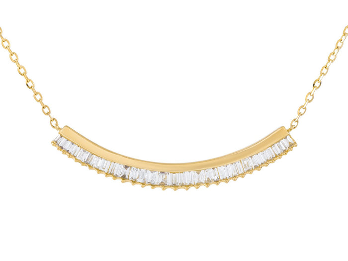 Diamond Necklace - 14 KT Yellow Gold