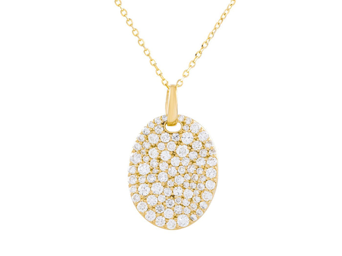 Diamond Necklace - 14 KT Yellow Gold