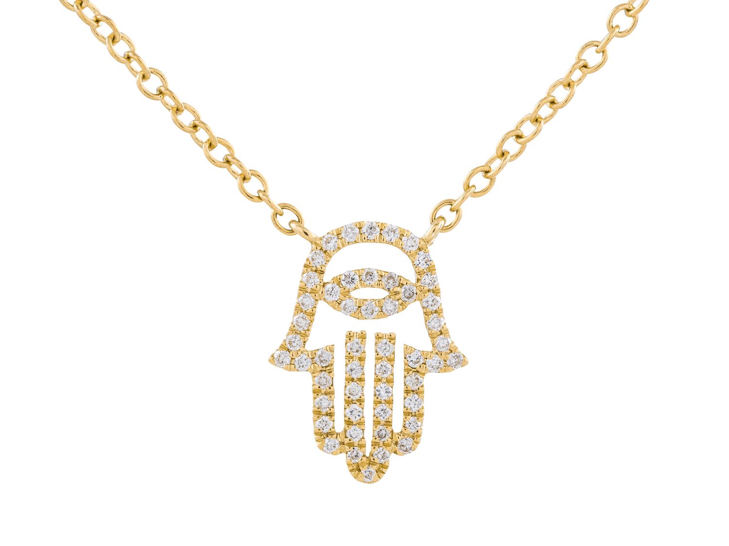 Diamond Necklace - 18 KT Yellow Gold