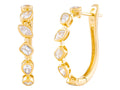 Diamond Earrings - 18 KT Yellow Gold