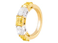 Diamond Ring - 18 KT White and Yellow Gold