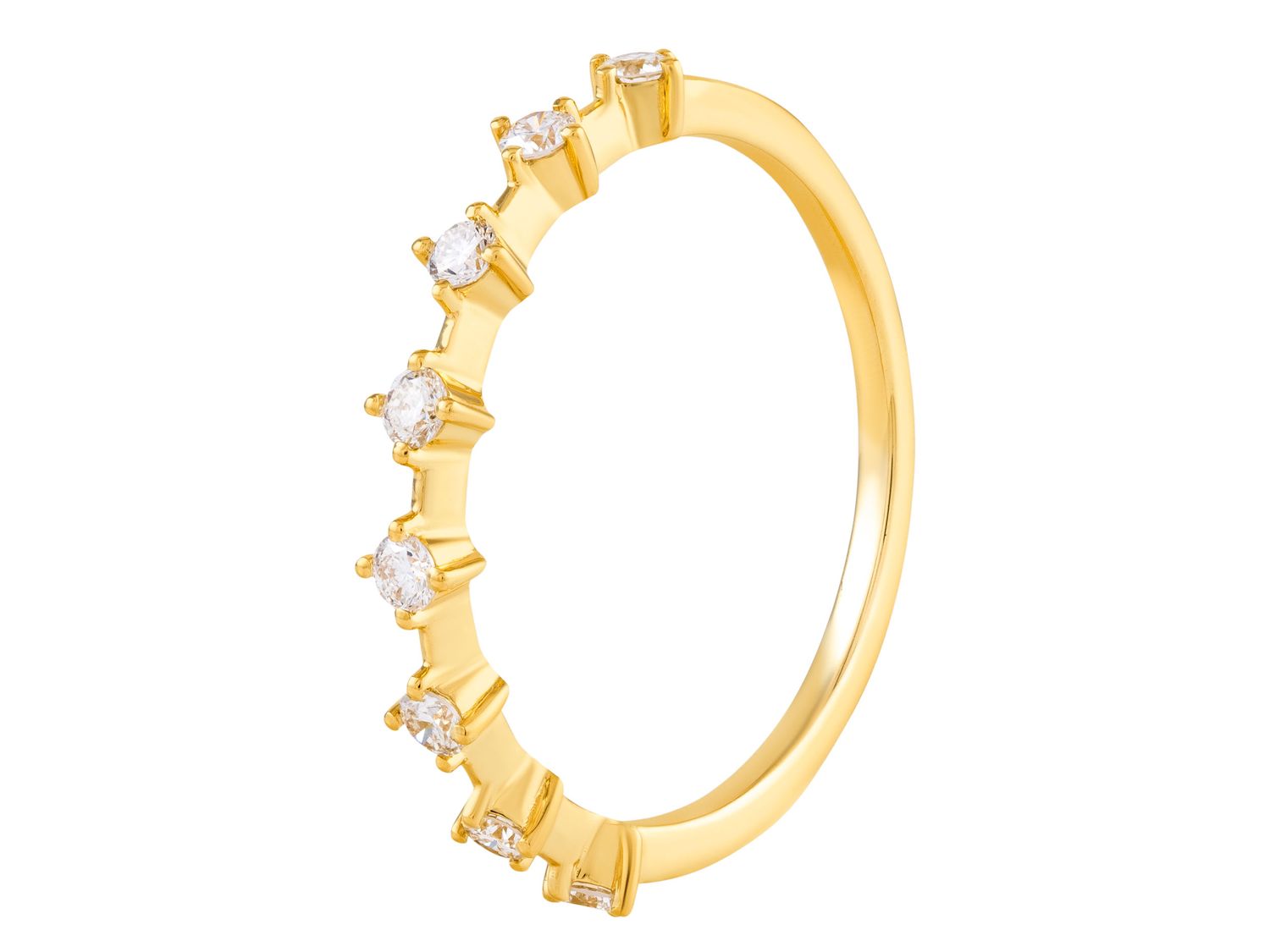 Diamond Ring - 14 KT Yellow Gold
