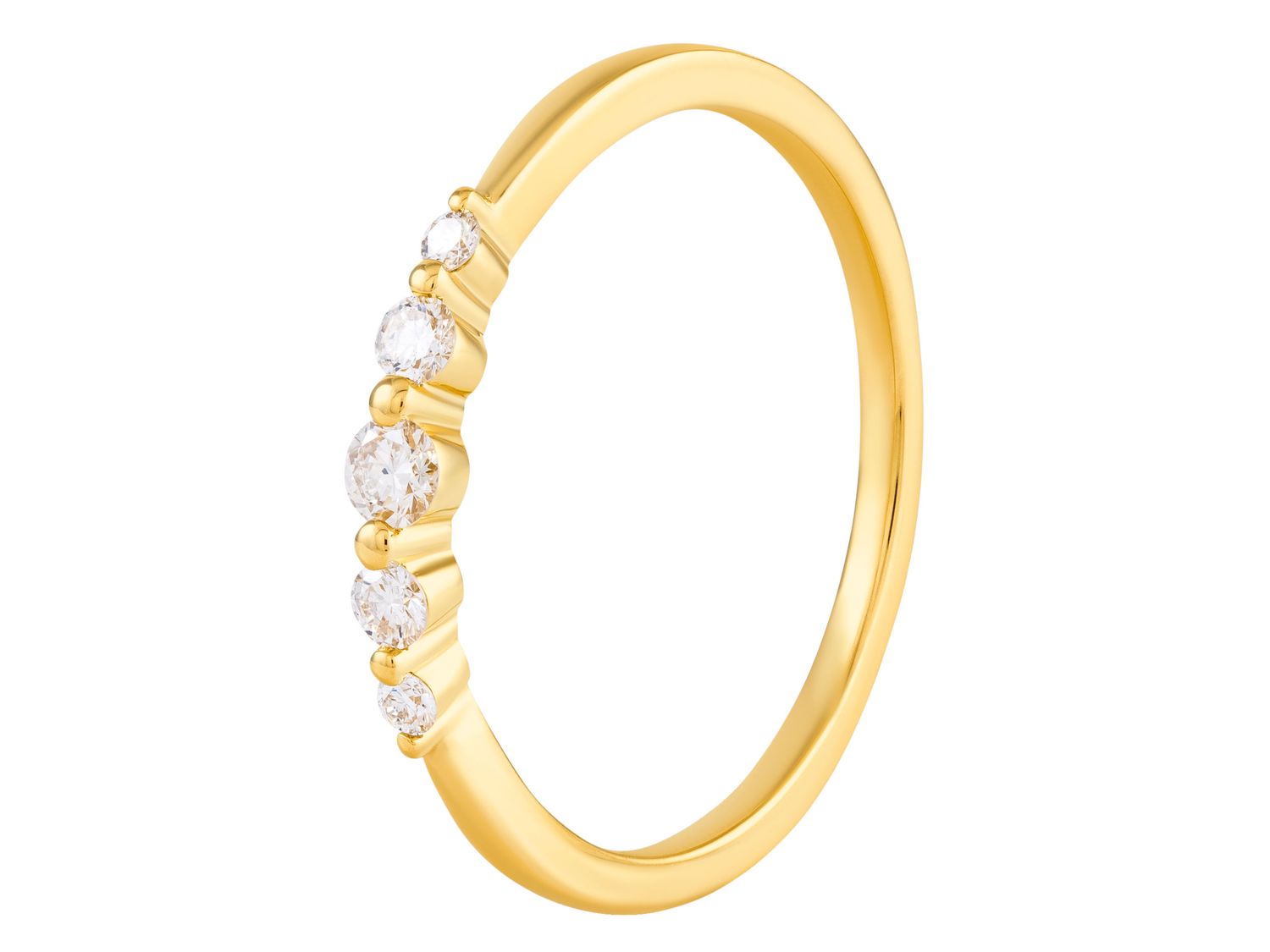 Diamond Ring - 14 KT Yellow Gold