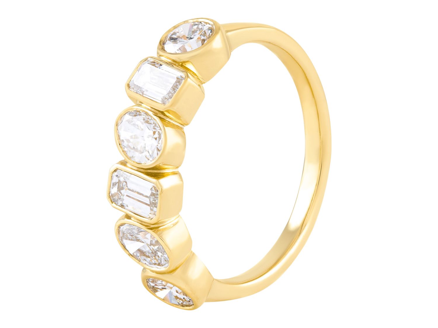 Diamond Band - 14 KT Yellow Gold