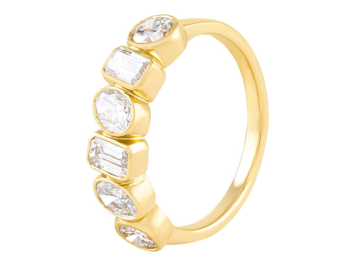Diamond Band - 14 KT Yellow Gold