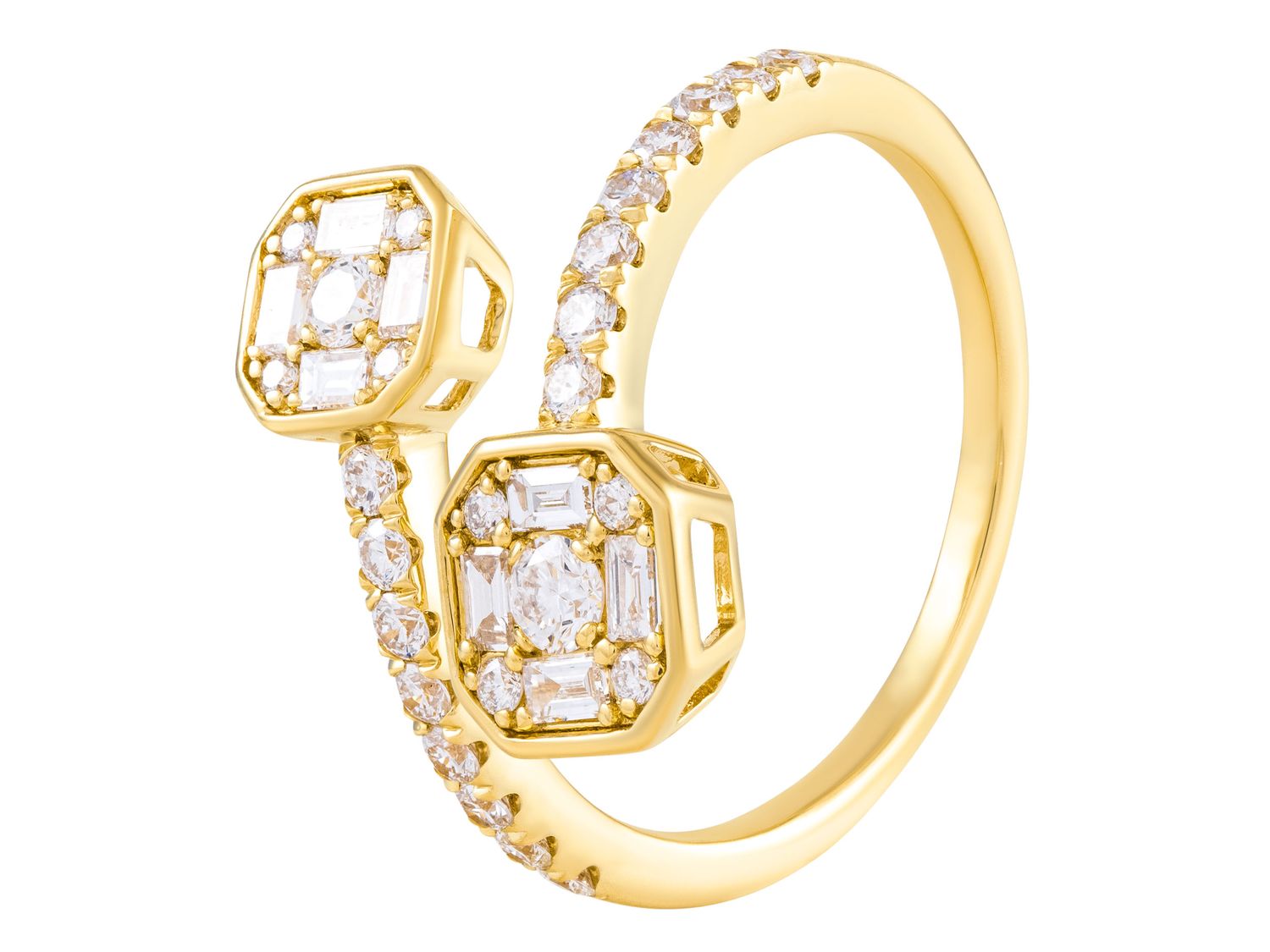 Diamond Ring - 14 KT Yellow Gold