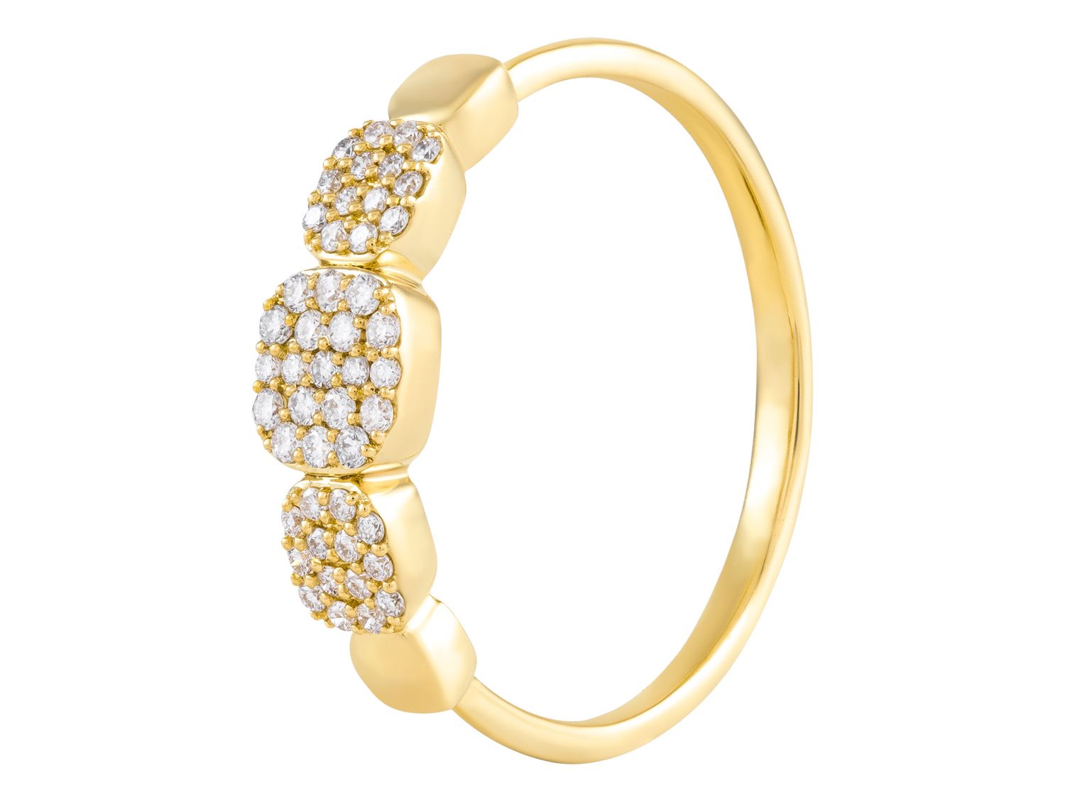 Diamond Ring - 14 KT Yellow Gold