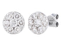 Diamond Earrings - 14 KT White Gold