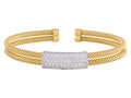 Diamond Bangle - 14 KT Yellow Gold