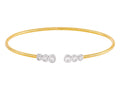 Diamond Bangle - 14 KT Yellow Gold