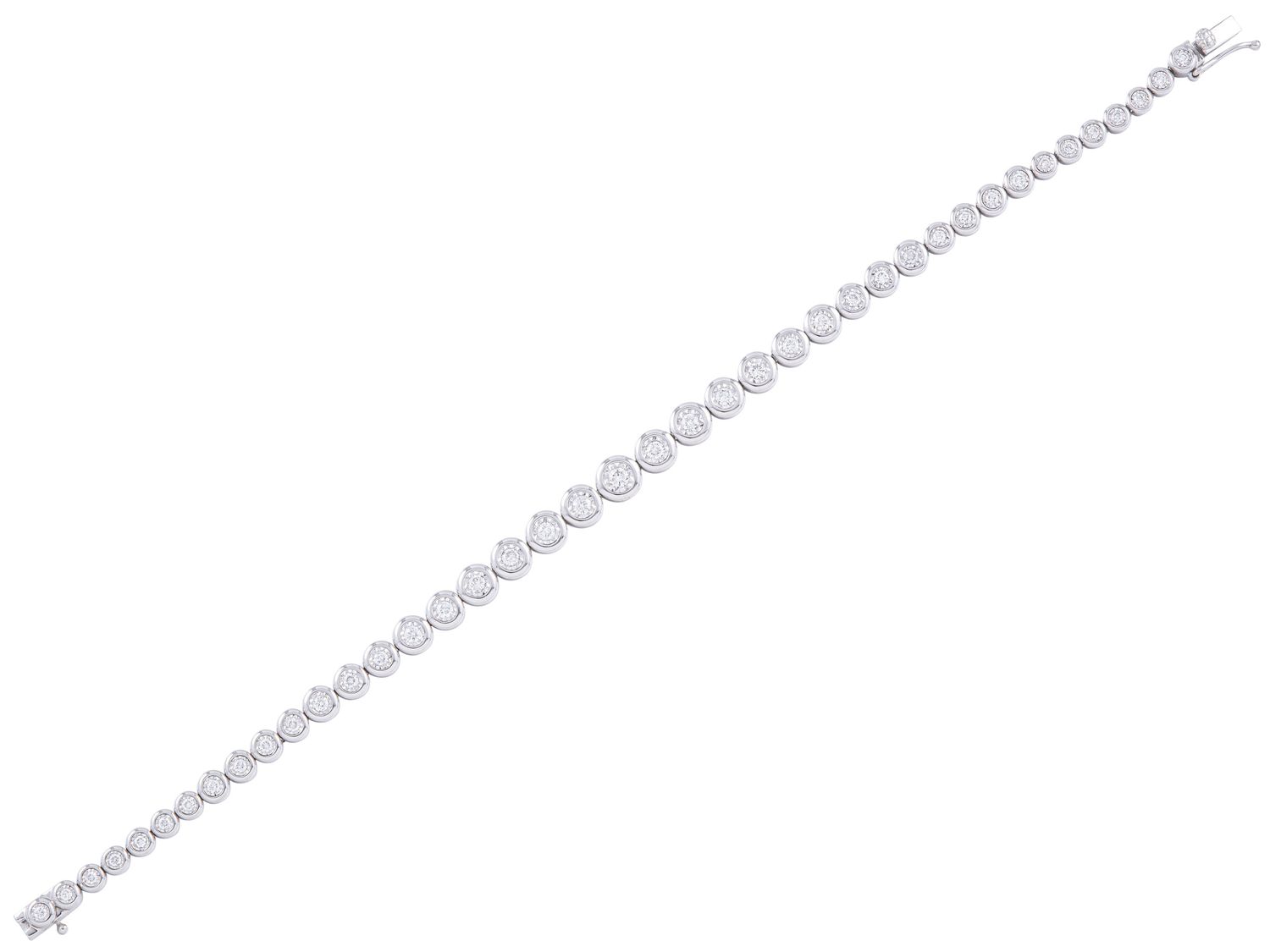 Diamond Bracelet - 14 KT White Gold