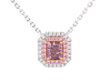 Diamond Necklace - 18 KT Rose and White Gold