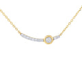 Diamond Necklace - 14 KT Yellow Gold
