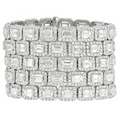 74cts Diamond Halo Bracelet