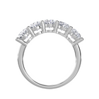 Lab-Grown 5-Stone Oval-Cut Diamond Band