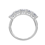 Lab Grown 5 Stone Emerald Diamond Band