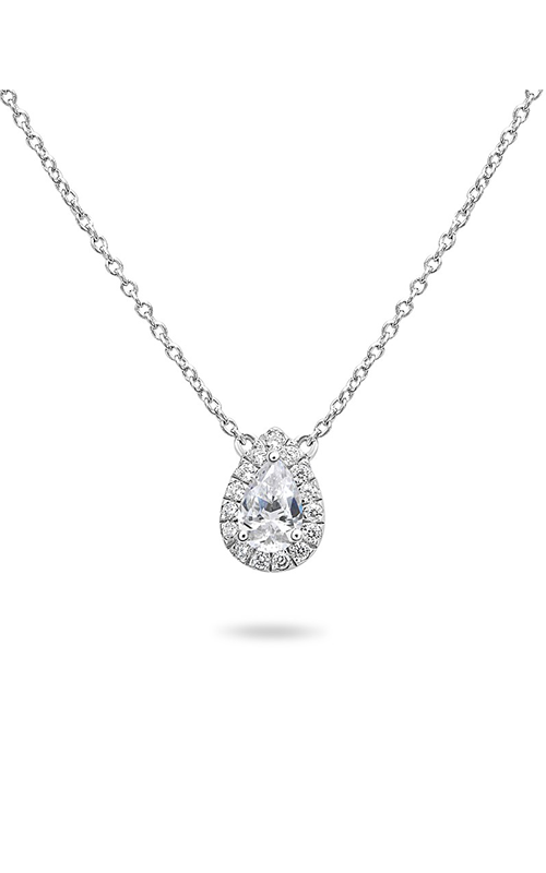 Roman And Jules Pave Diamond Halo Semi Mount Necklace MN807-1