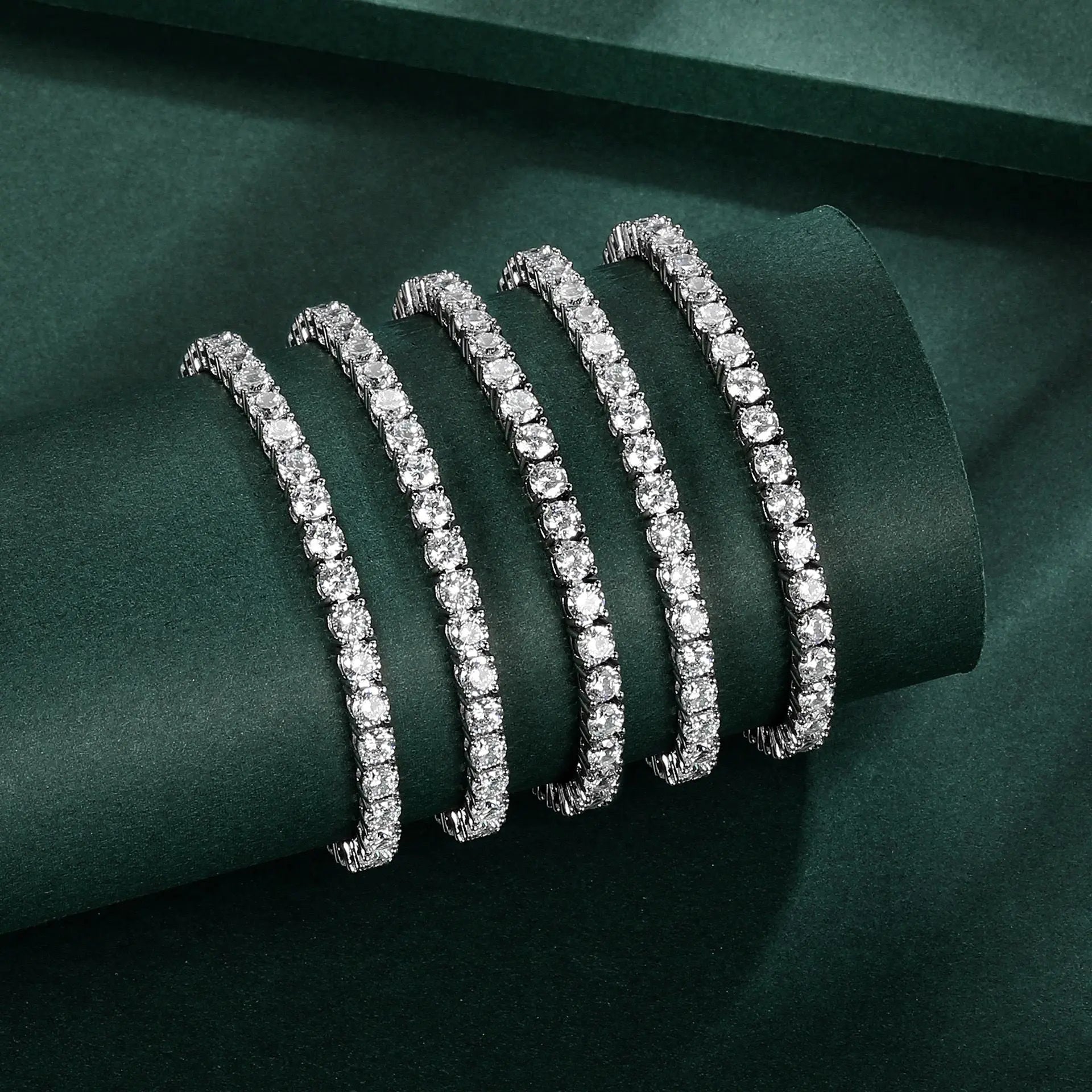 6 Carat Straight Line Tennis Bracelet