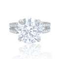 6.30ct Round Diamond Split-Shank Ring