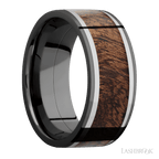 Zirconium 9mm Polish Wedding Band
