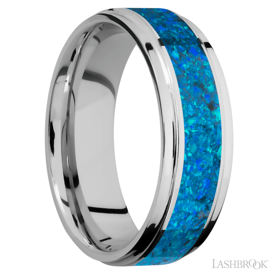 Cobalt 7mm Polish/Polish Wedding Band