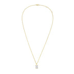 Lab Grown Cushion Diamond North South Pendant