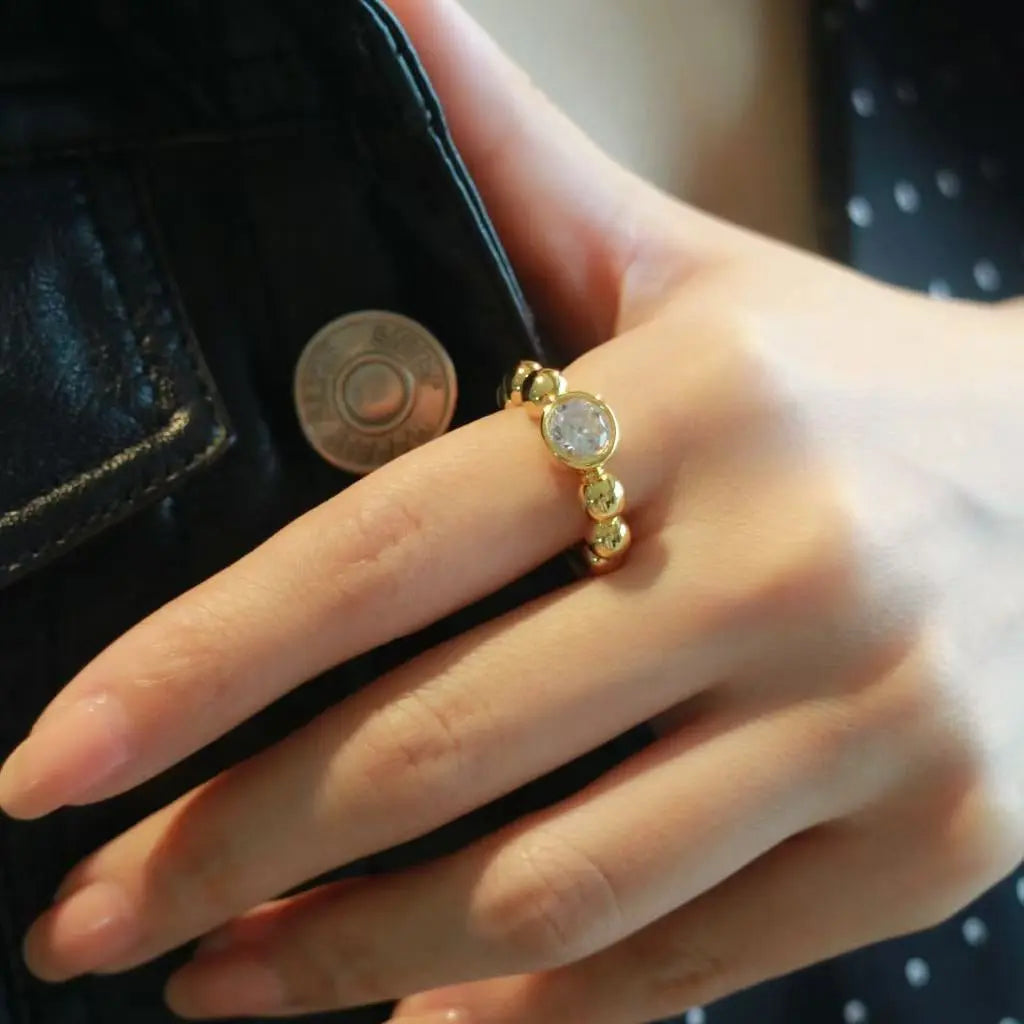 Viola Crytalline Ring