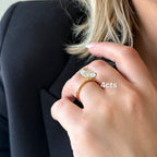 Lab-Grown Oval Diamond Solitaire Engagement Ring