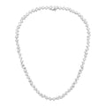 Lab Grown Multi-Cut Diamond Slanted Bezel Necklace