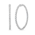 19cts Inside-Out Diamond Hoops
