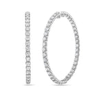 19cts Inside-Out Diamond Hoops