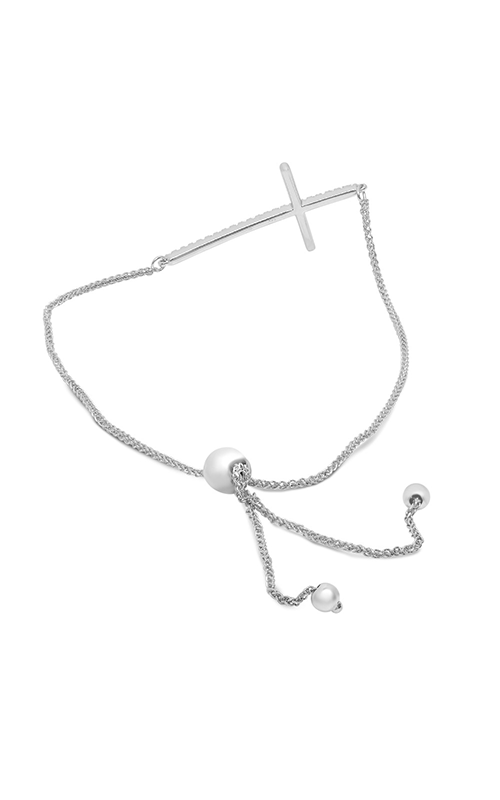 Roman and Jules Yellow Gold Sideways Cross Bracelet UB2092-1