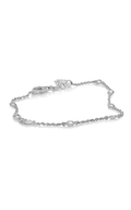 Roman and Jules White Diamond Bezel Bracelet UB1778-9