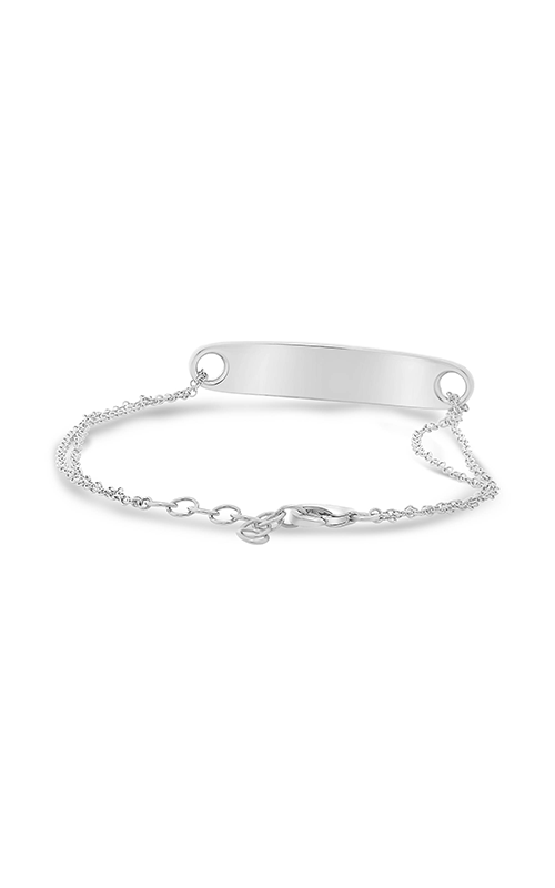 Roman and Jules White Diamond Tag Bracelet EB1003-1