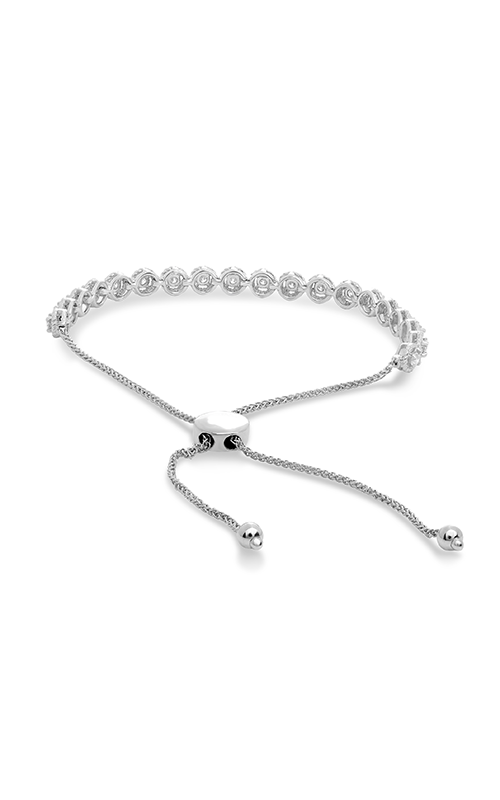 Roman and Jules White Diamond Braided Bolo Bracelet MB759-1