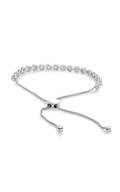 Roman and Jules White Diamond Braided Bolo Bracelet MB759-1