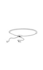 Roman and Jules Simple White Diamond Bolo Bracelet UB2091-5