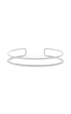Roman and Jules Two Row Diamond Pave Bangle EB1018-1