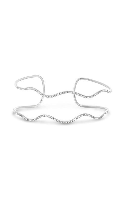 Roman and Jules Wavy Diamond Pave Bangle EB1015-1