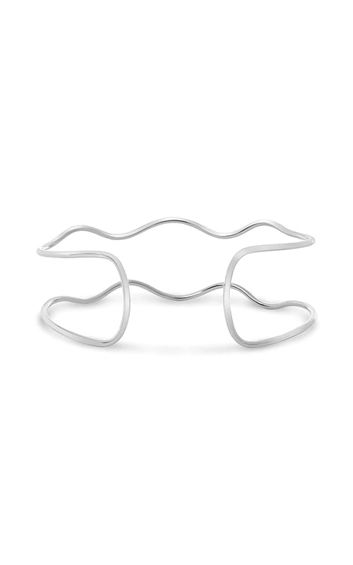 Roman and Jules Wavy Diamond Pave Bangle EB1015-1