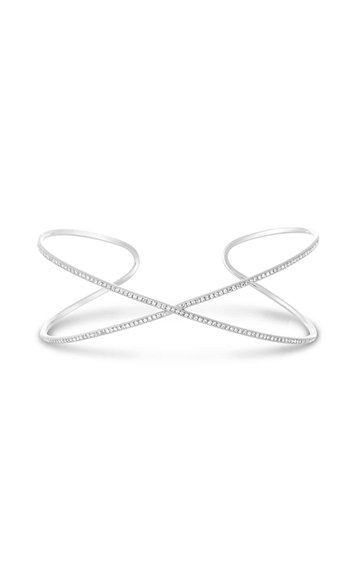 Roman and Jules Criss Cross Diamond Pave Bangle EB1014-1