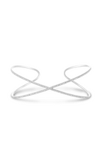 Roman and Jules Criss Cross Diamond Pave Bangle EB1014-1