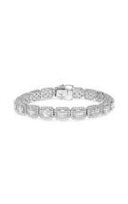 14K White Gold Diamond Bracelet