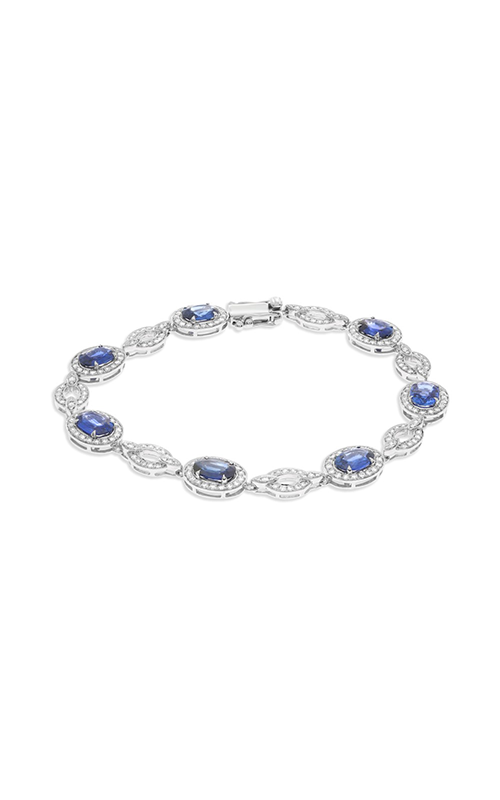 Roman And Jules Oval Sapphire And Open Oval Diamond Bracelet MB849-1