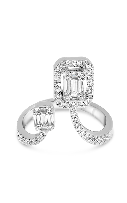 Roman And Jules White Gold Modern Wrap Around Diamond Ring DR1029-1